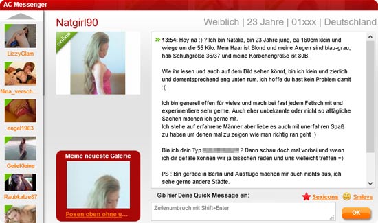 Sexchat kostenlos und ohne anmeldung.